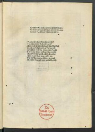 Der text des passions oder lidens christi/|| vß den vier euangelisten züsammen inn || eyn syn bracht mitt schönen figüren || ... ||[Hrsg.v.Matthias Ringmann; übers.v.Johannes Geiler; Holzschnitte v.Urs Graf]