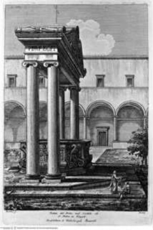 I monumenti più interessanti di Roma ..., Tafel 3: San Pietro in Vincoli, Cortile, Pozzo