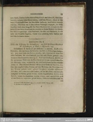 Anhang No. I. Ueber den Ursprung der Oelmahlerey. Aus G.C.B. Busch Handbuch der Erfindungen, 4r Theil, 8. Eisenach, 1793