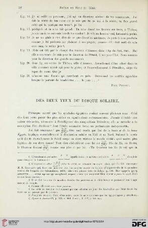 1: Des deux yeux du disque solaire, [1]