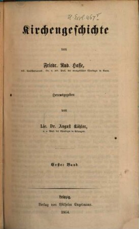 Kirchengeschichte, 1