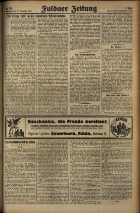 Dritte Ausgabe vom Mittwoch, den 18. Dezember 1929.
