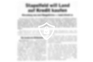 Stapelfeld will Land auf Kredit kaufen