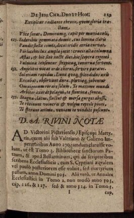 D. A. Rivini Notæ