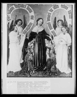 Ehemals Albrecht-Altar: Schutzmantelmadonna mit Stifterbildnis König Albrechts VI.