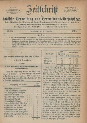No. 23 - 26 = November - December