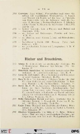 Bücher und Broschüren (Nr. 2790-2805)