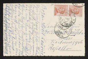 Brief von Hedwig Fischer und Samuel Fischer an Margarete Hauptmann und Gerhart Hauptmann