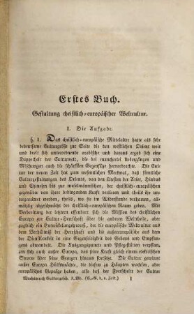 Allgemeine Culturgeschichte, 3. Die neuere Zeit
