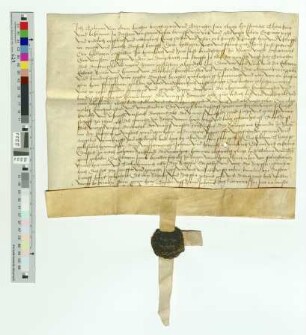 Tilmann von Oberbrechen (Obirn Brechen), Bartscherer, und Trynchen seine Frau verkaufen der St. Jost-Kapelle zu Haenbach und der Bruderschaft einen dritten Teil ihrer Wiese, gelegen unten an Trupbach (Drüpbach).