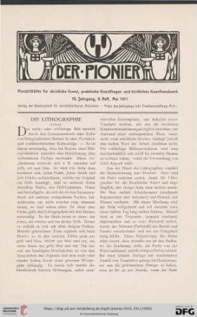 8. Heft, Mai 1911