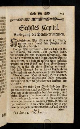 243-264, Sechstes Capitel