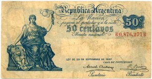 Geldschein, 50 Centavos, 1899 - 1900?