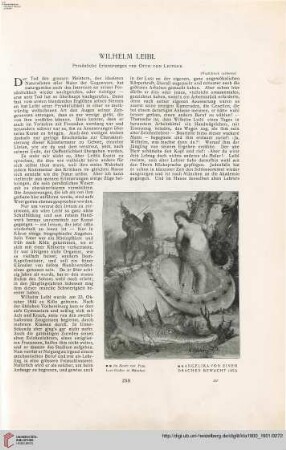 Wilhelm Leibl, [1]: persönliche Erinnerungen, [1]