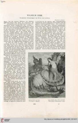 Wilhelm Leibl, [1]: persönliche Erinnerungen, [1]