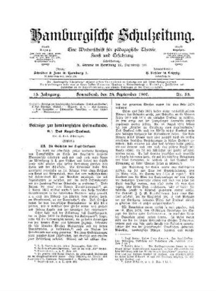 Beiträge zur hamburgischen Heimatkunde : 9. Das Kugel-Denkmal ; (Schluß)