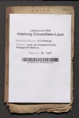 Erblasser: Brenken, Bernard; Erblasser: Brenken, Maria Catharina, geb. Engelbracht:
