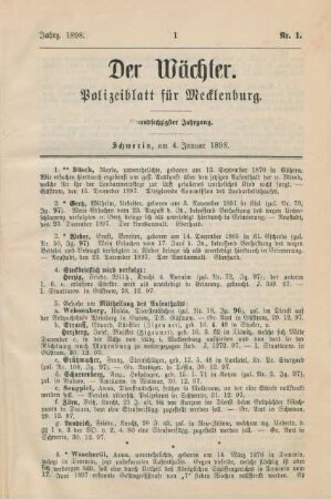 4. Januar-27. December = Nr. 1-106