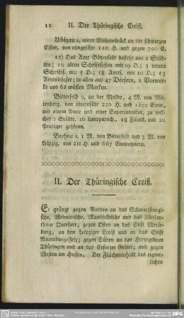 II. Der Thüringische Creiß