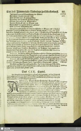 Das CIX. Capitel