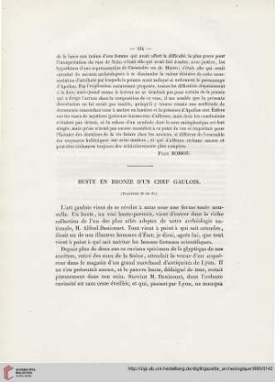 6: Buste en bronze d'un chef gaulois