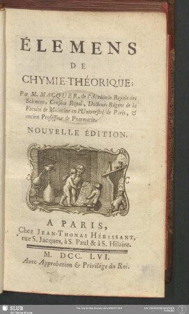 Élemens De Chymie Théorique