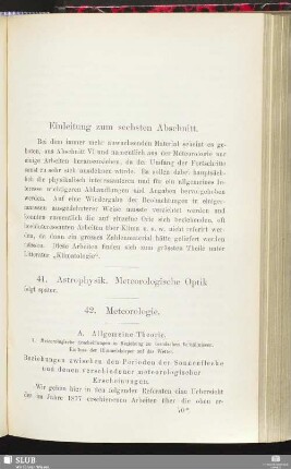 41. Astrophysik. Meteorologische Optik