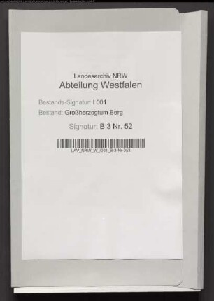 Rechnungsablage des Gemeindeempfängers der Mairie Harsewinkel pro 1810