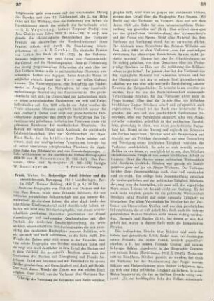 37-39 [Rezension] Frank, Walter, Hofprediger Adolf Stoecker und die christlichsoziale Bewegung