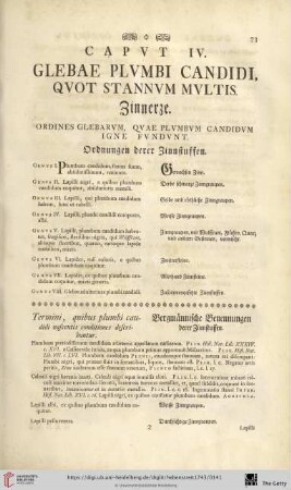 Capvt IV: Glebae plvmbi candidi, qvot stannvm mvltis