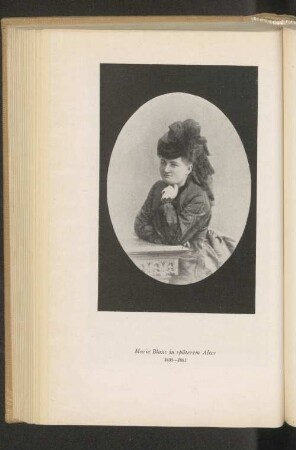 Marie Blanc in späterem Alter 1833-1881