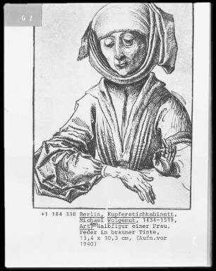 Halbfigur einer Frau