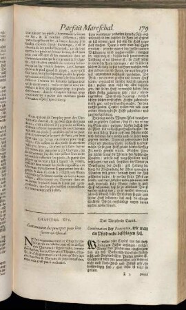 Chapitre XIV. = Das Vierzehende Capitel. - Chapitre XVIII. = Das Achtzehende Capitel.