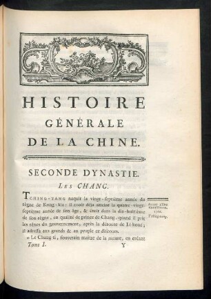 Seconde dynastie. Les Chang