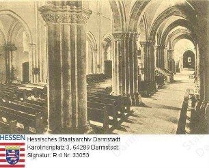 Naumburg an der Saale, Dom / Innerer Säulengang von Südwesten her gesehen