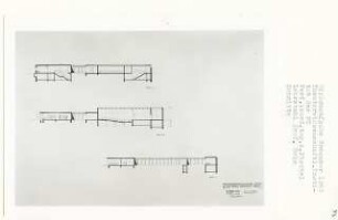 Theaterwissenschaftliches Institut an der FU, Berlin-Dahlem (Diplomarbeit bei Karl Wilhelm Ochs): Schnitte 1:100