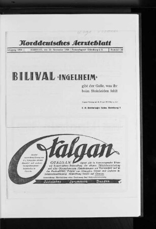 Nr. 39 1924 : Jahrgang 1924 Hamburg, den 23.November 1924 Nummer 39