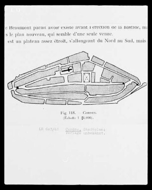 Cordes, Stadtplan