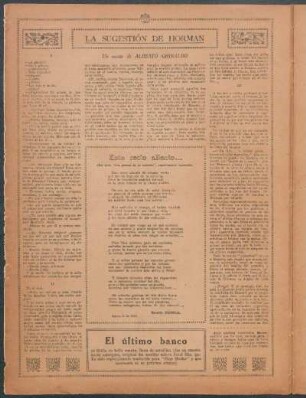 La sugestión de Horman : Cuento