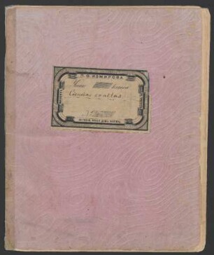[17]: Ciencias exactas [Notizbuch mit Aufzeichnungen zur Archäologie und Reisen]