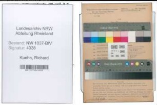 Entnazifizierung Richard Kuehn , geb. 14.01.1895 (Lokfuehrer)