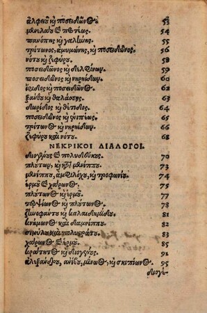 Lukianu Samosateōs Dialogoi uranioi, enalioi kai nekrikoi : = Dialogi coelestes, marini et inferni