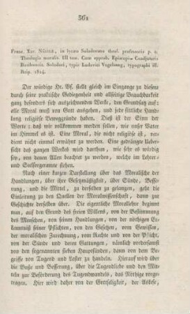 361-366 "Theologia moralis : III. tom." von Franz Xaver Nüssle