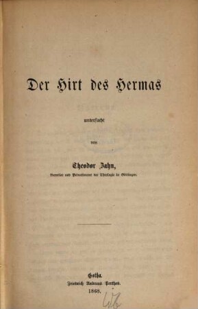 Der Hirt des Hermas