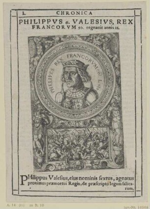 Bildnis des Philipvs 6. Valesivs Rex Francorvm