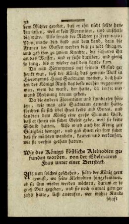 Wie des Königs köstliche Kleinodien gefunden worden ...