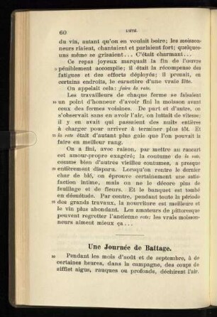 Une Journée de Battage
