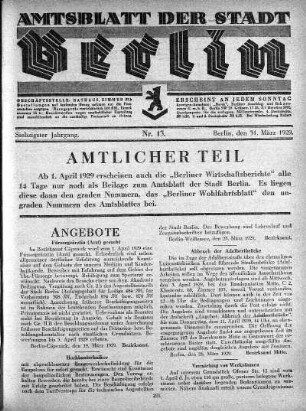 1929,13: Nr. 13, 31. März 1929