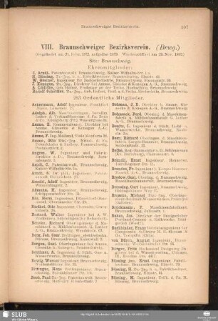 VIII. Braunschweiger Bezirksverein.