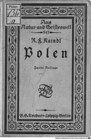 Polen : mit einem geschichtlichen Überblick über die polnisch-ruthenische Frage